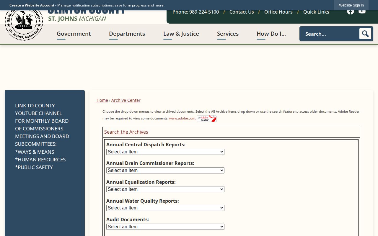 Clinton County weekly arrest log and records archive